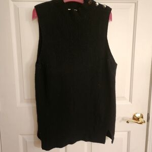 LOFT XL black sweater vest